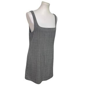 New American Eagle Womens Medium Houndstooth Plaid Sleeveless Back Zip Dress